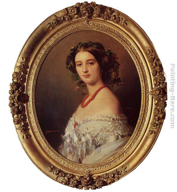 Franz Xavier Winterhalter Malcy Louise Caroline Frederique Berthier de Wagram, Princess Murat